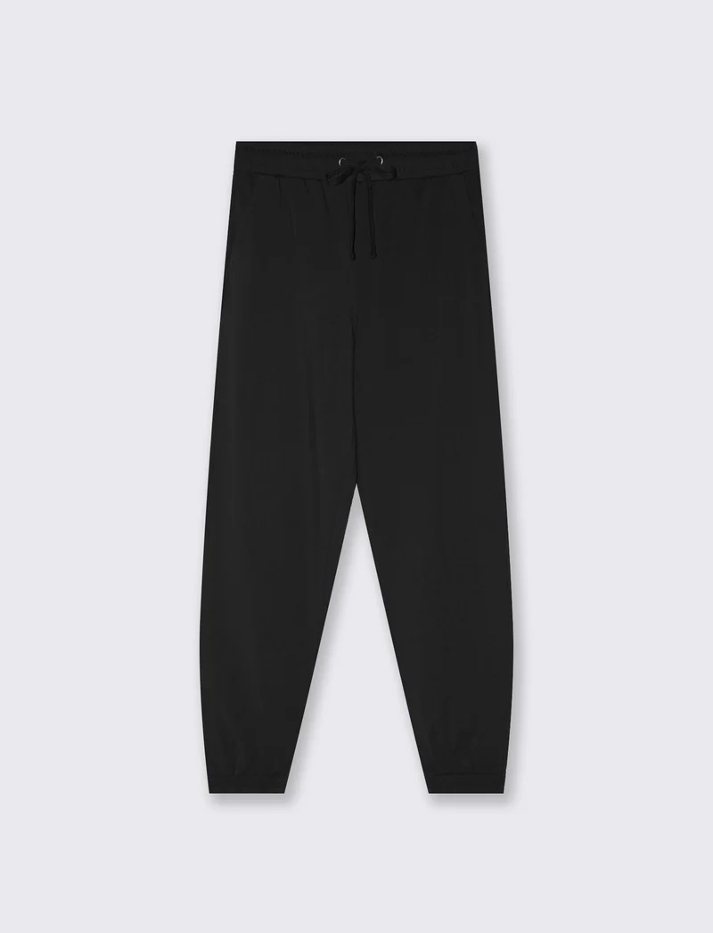 Pantafitness con elastico e tasche americane - Nero