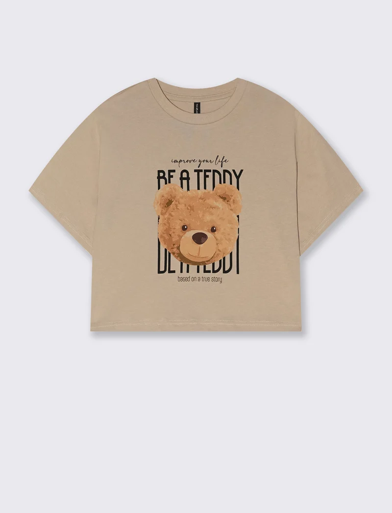 T-Shirt Mezza Manica con Stampa - var 2