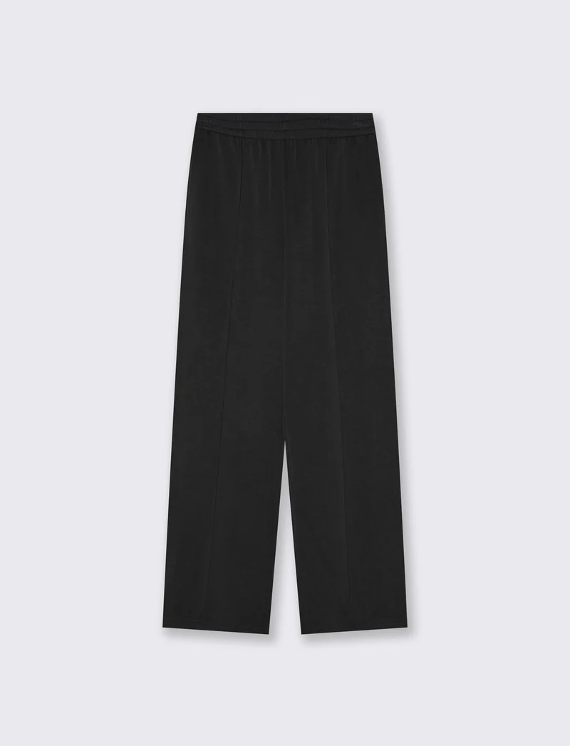 Pantafitness con elastico in vita - Nero