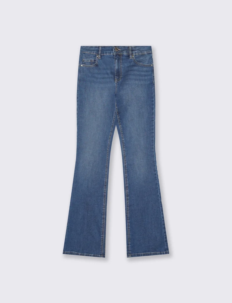 Jeans bootcut 5 tasche regular waist - Denim