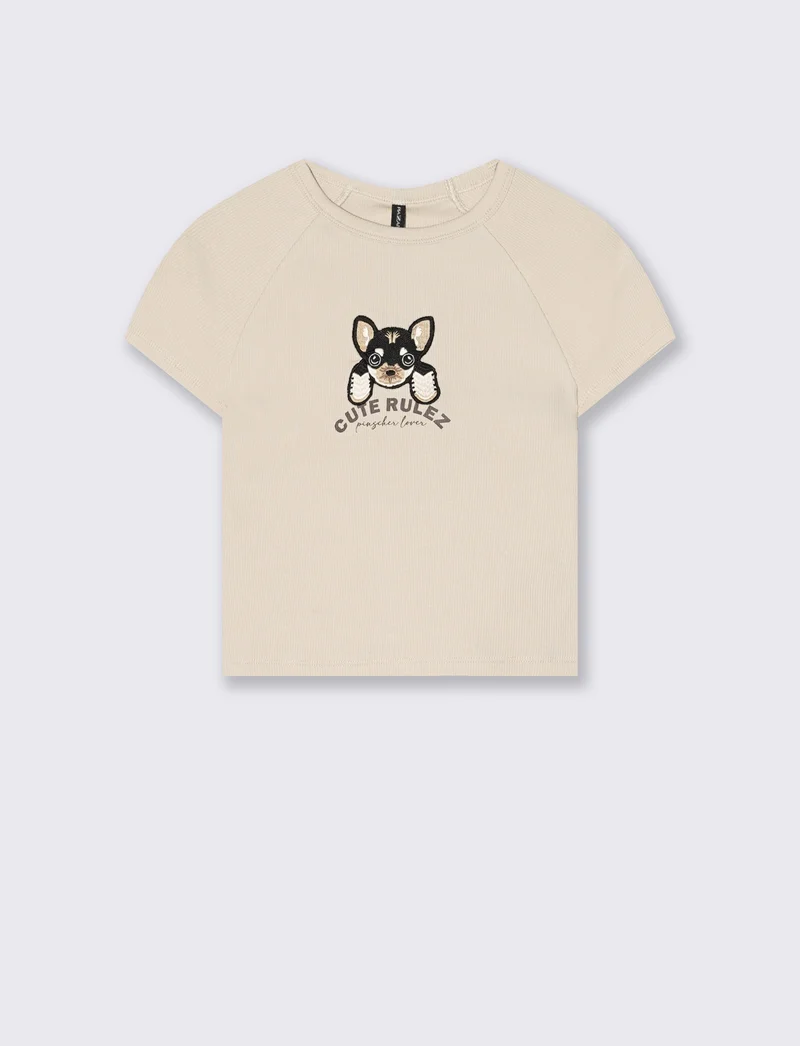 T-shirt crop manica corta raglan - var 2