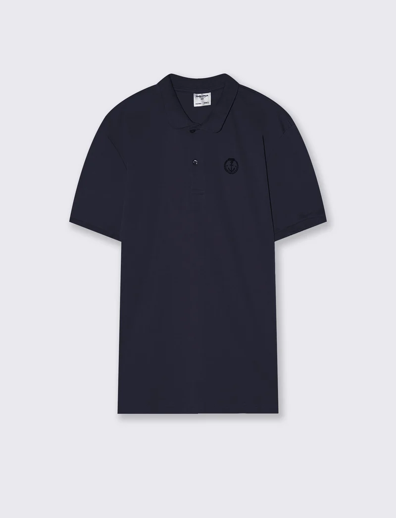 Polo premium in interlock mercerizzato - Blu