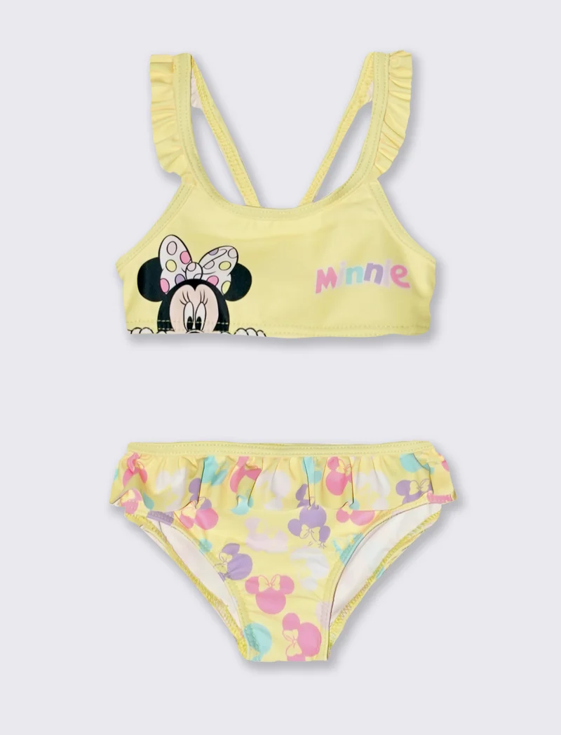 Costume due pezzi Minnie per il mare - Giallo