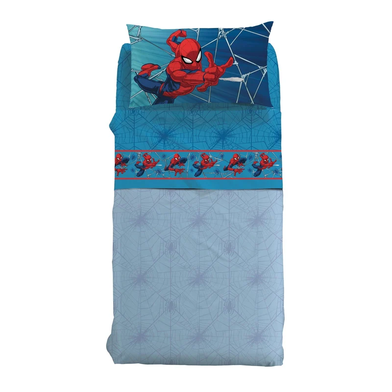 Completo Lenzuola spiderman force in Cotone