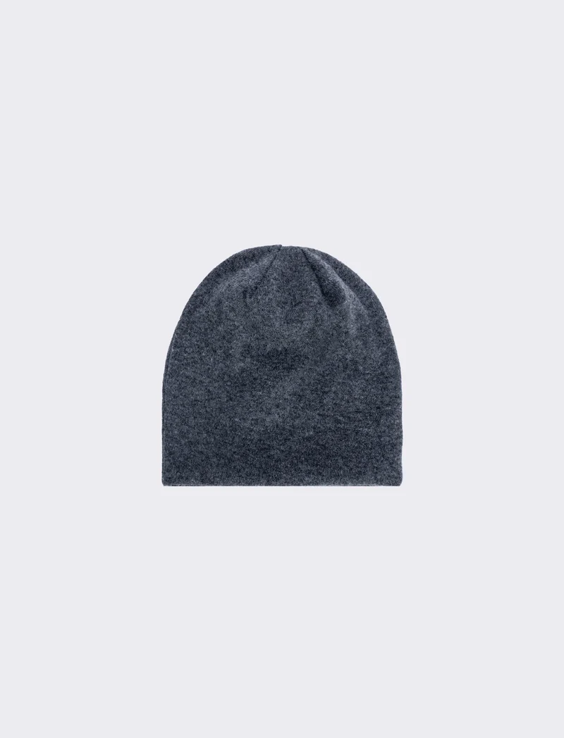 Cuffia melange con strappi trendy - Grigio