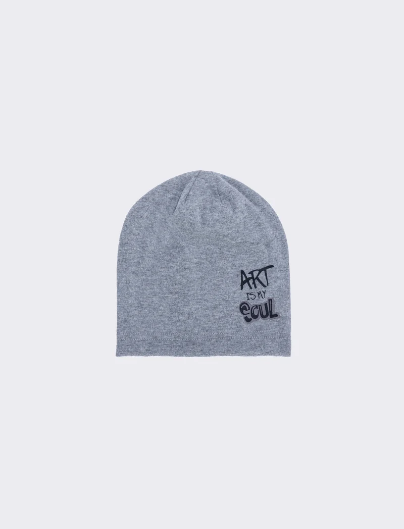 Cuffia basic con bordino elegante - Grigio