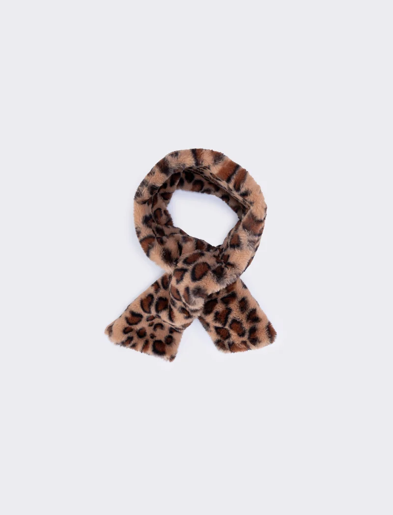 Collo in finta pelliccia - Leopardato