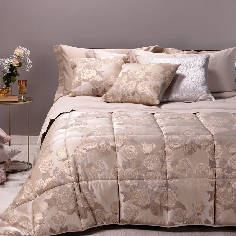 Trapunta in Raso Jacquard Melody Dreaming Floreale