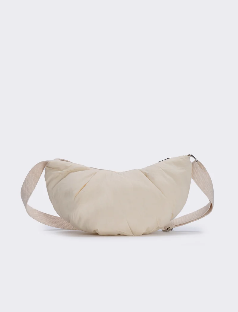Tracolla nylon mezzaluna elegante - Beige