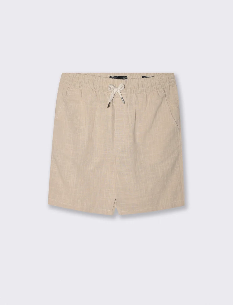 Bermuda Jacquard con Vita Jogger Relaxed - Beige ecru