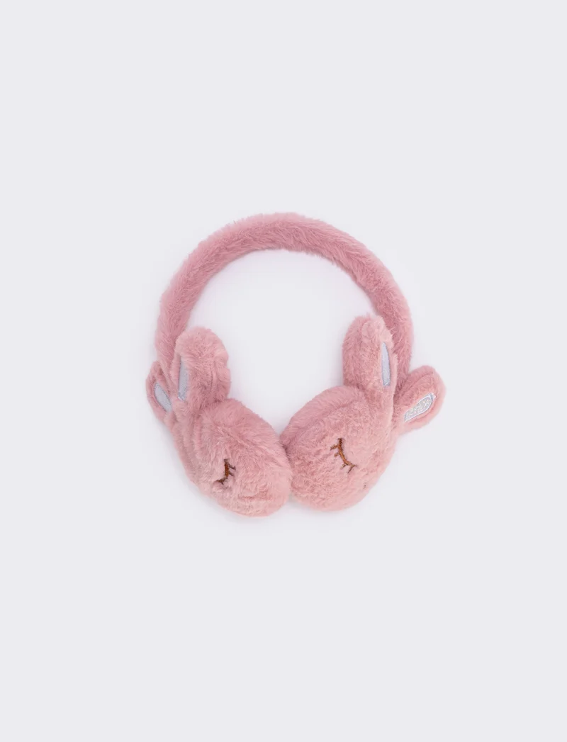 Paraorecchie coniglietto in pelliccia finta - Rosa