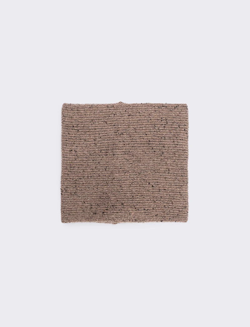 Collo uomo in maglia peso medio - Beige