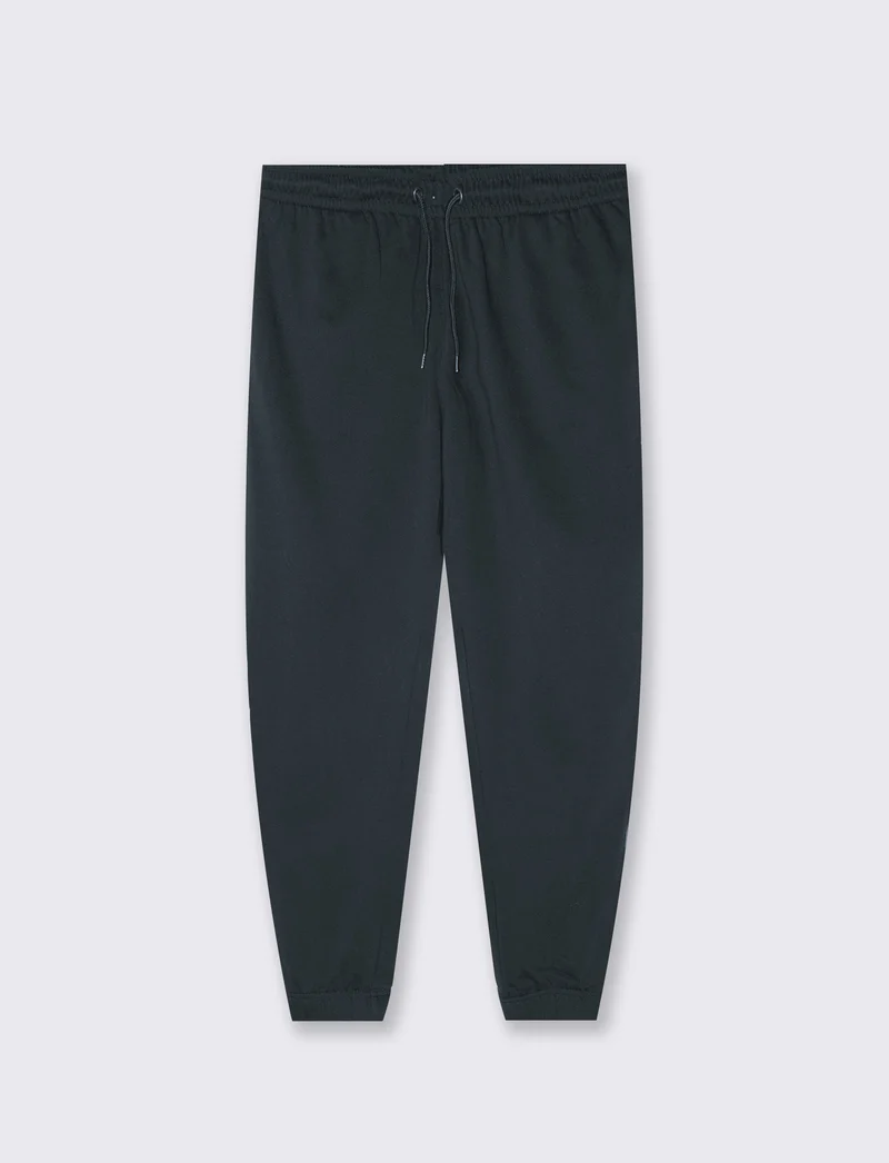 Pantaloni Jogger Basic in Felpa con Elastico - Avion