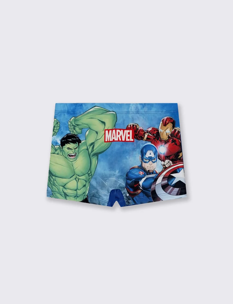 Costume boxer Avengers in tessuto elastico - Blu