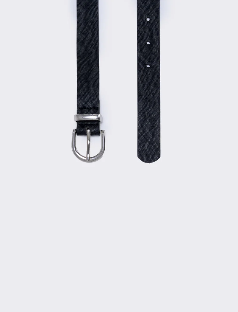 Cintura basic 2,5 cm - Nero