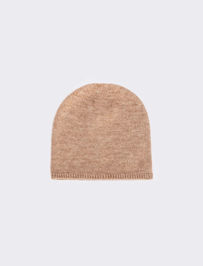 Cuffia in maglia leggera e comoda - Beige