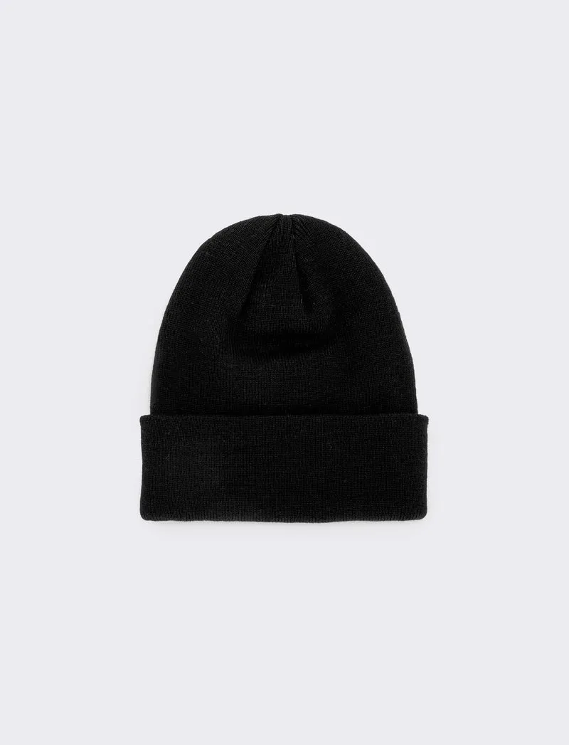 Cappello a coste basic per uomo - Nero