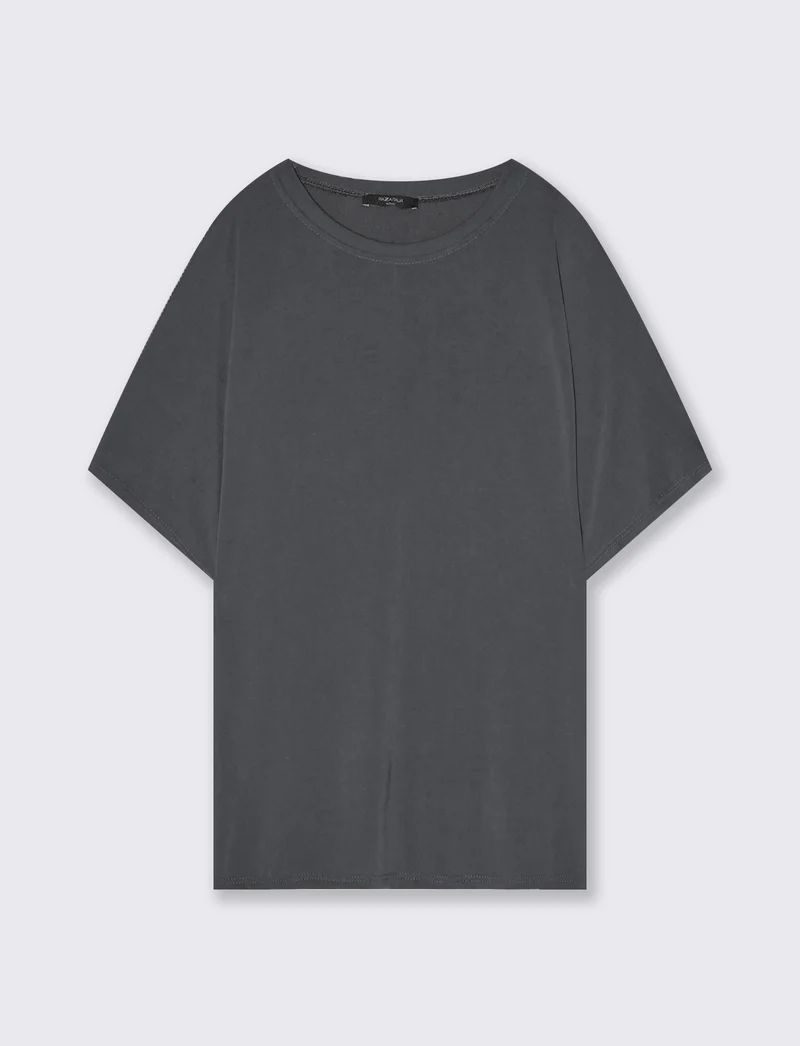 T-Shirt: Vestibilità Morbida e Confortevole - Grigio