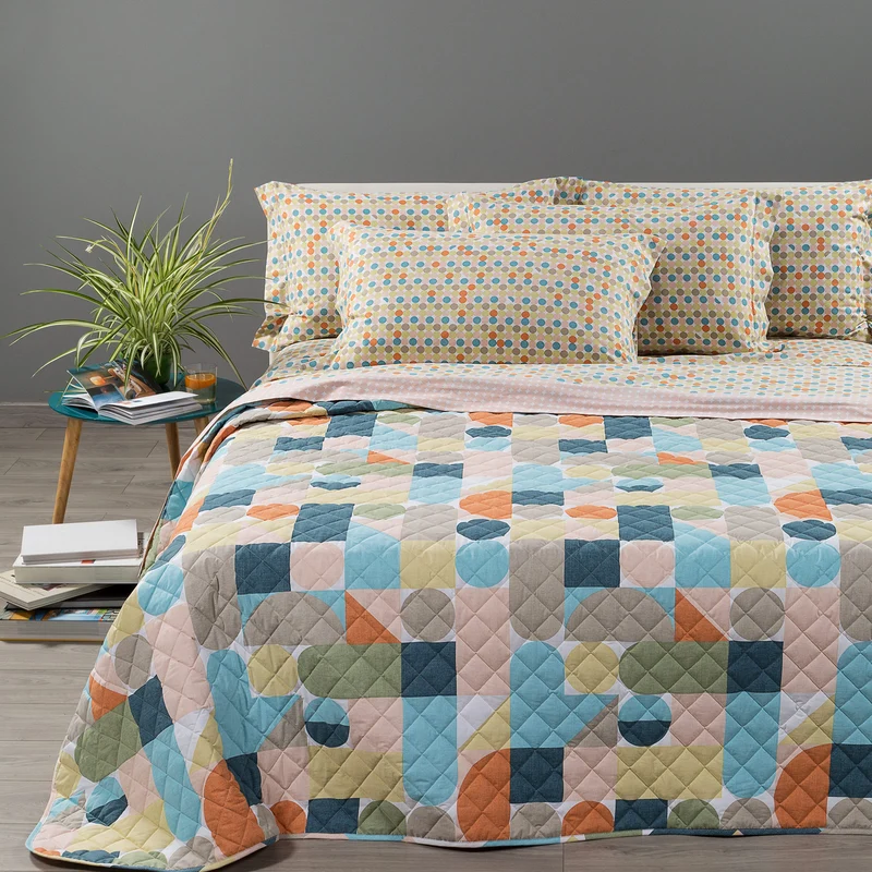 Copriletto Primaverile sonic Art in Cotone 80 gr/mq