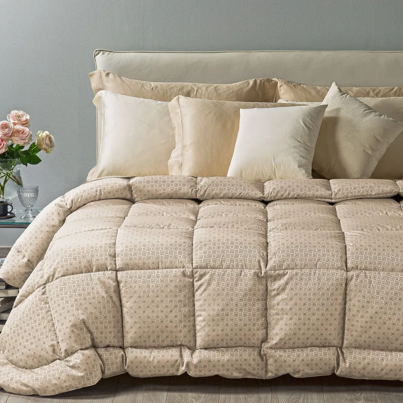 Trapunta in Piuma canada Barocco in Raso Jacquard 230 gr/mq
