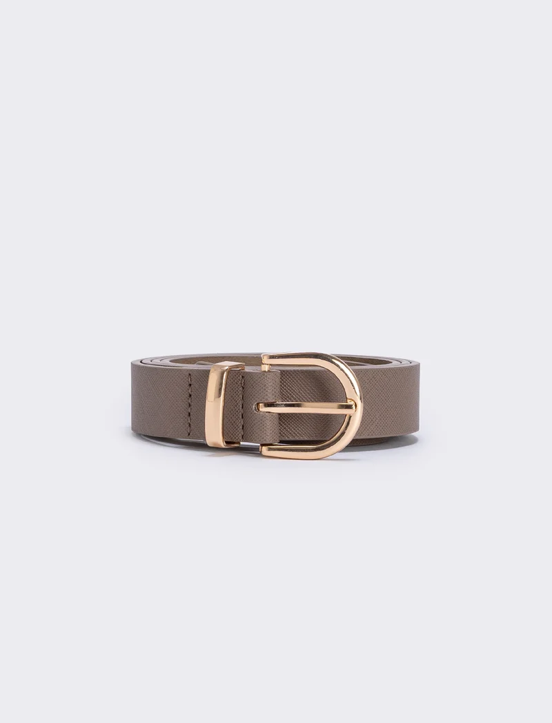 Cintura basic 2,5 cm - Grigio