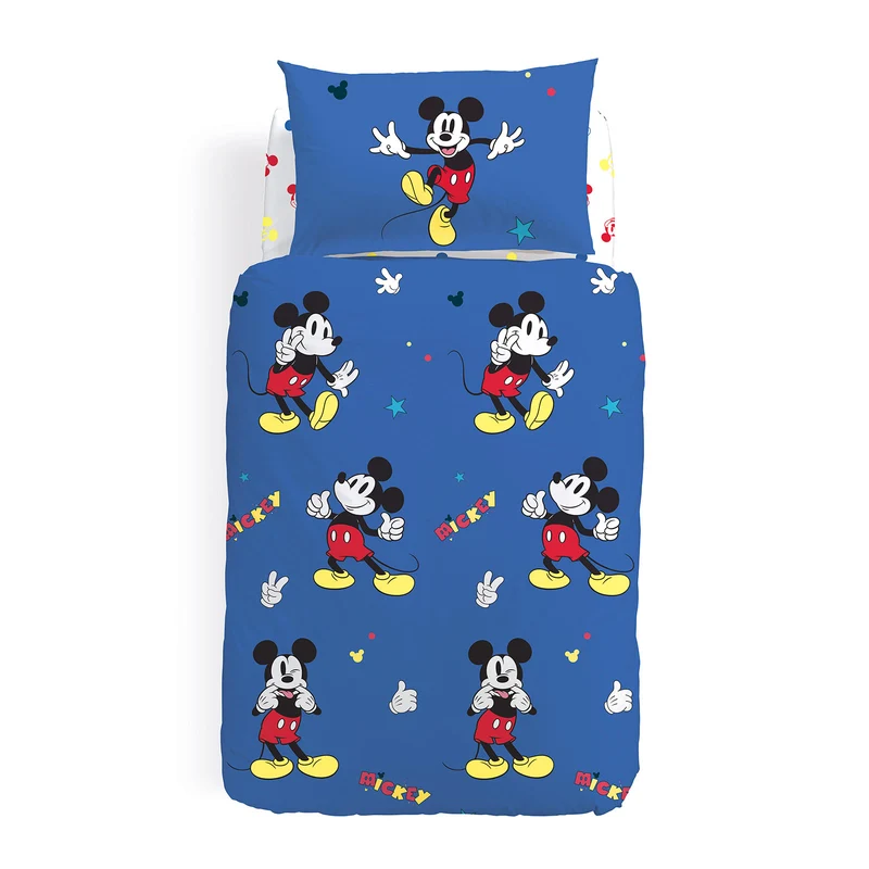 Completo Copripiumino mickey retro in Cotone