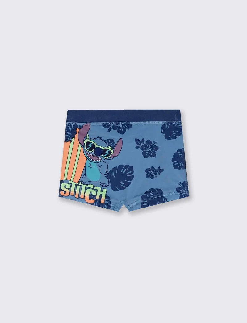 Costume boxer Stitch con stampa Disney - Blu navy