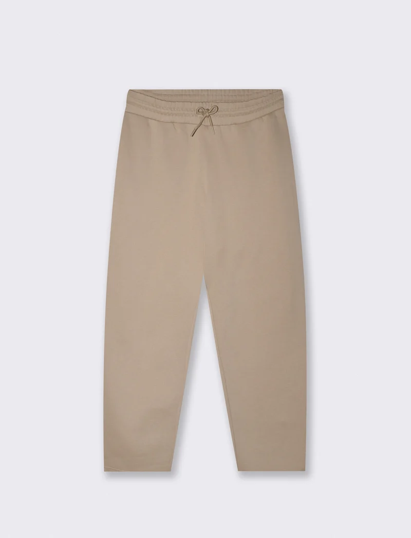 Pantaloni in felpa con vita jogger - Beige
