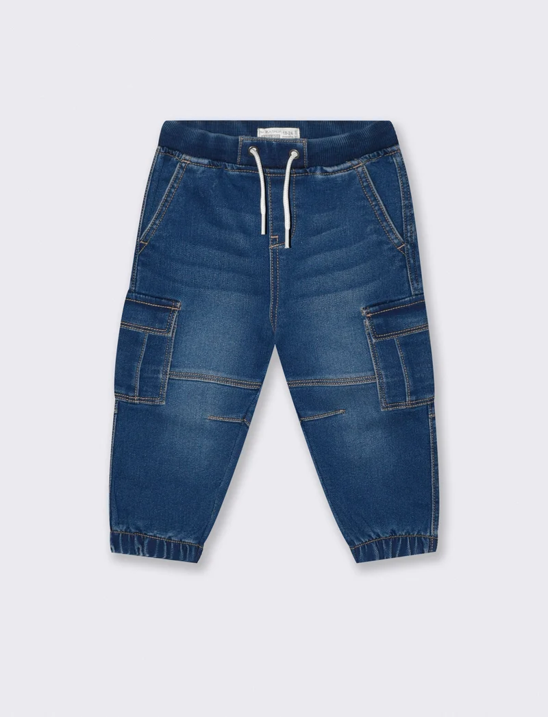 Pantaloni effetto denim ampi e comodi - Denim