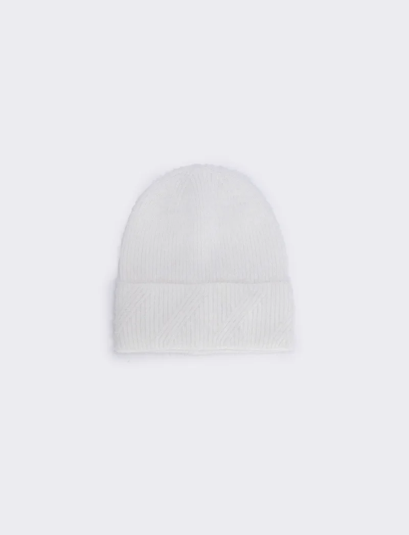 Cuffia basic senza risvolto - Bianco