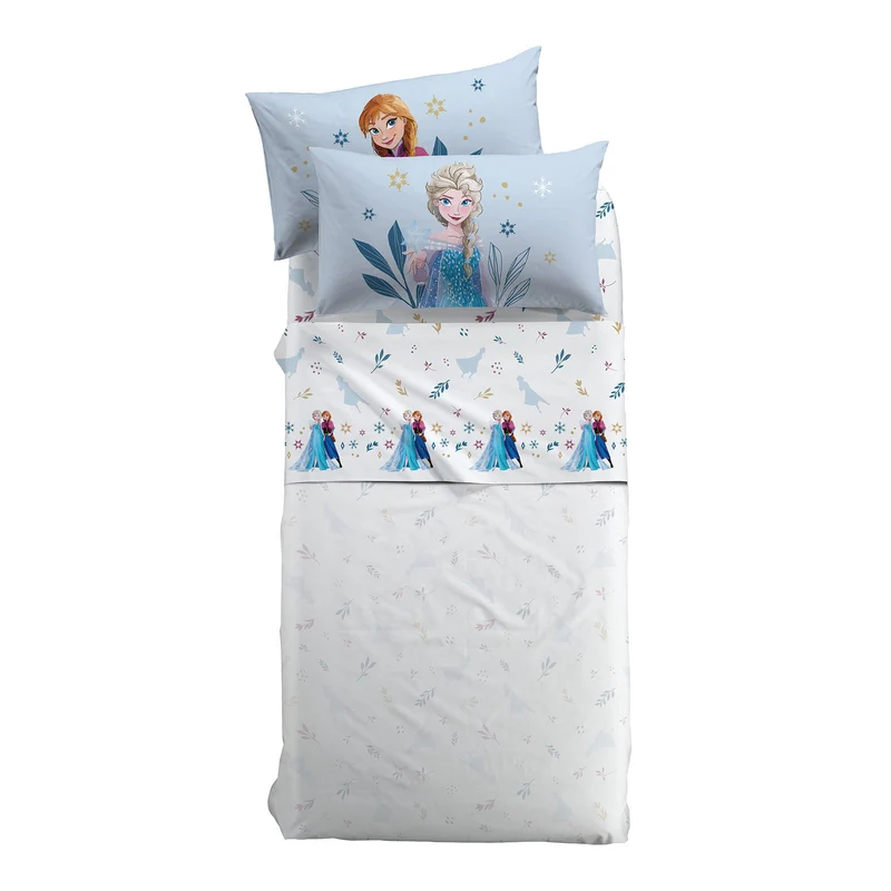 Completo Lenzuola frozen elsa&anna in Cotone