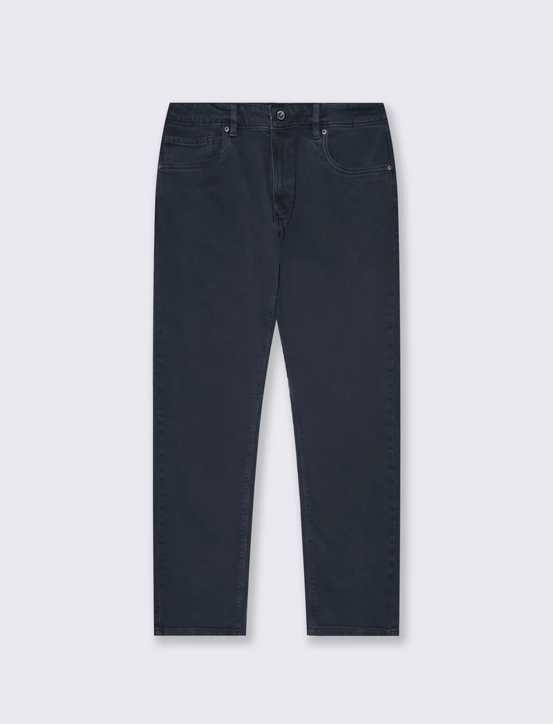 Pantaloni slim fit 5 tasche comfort - Blu