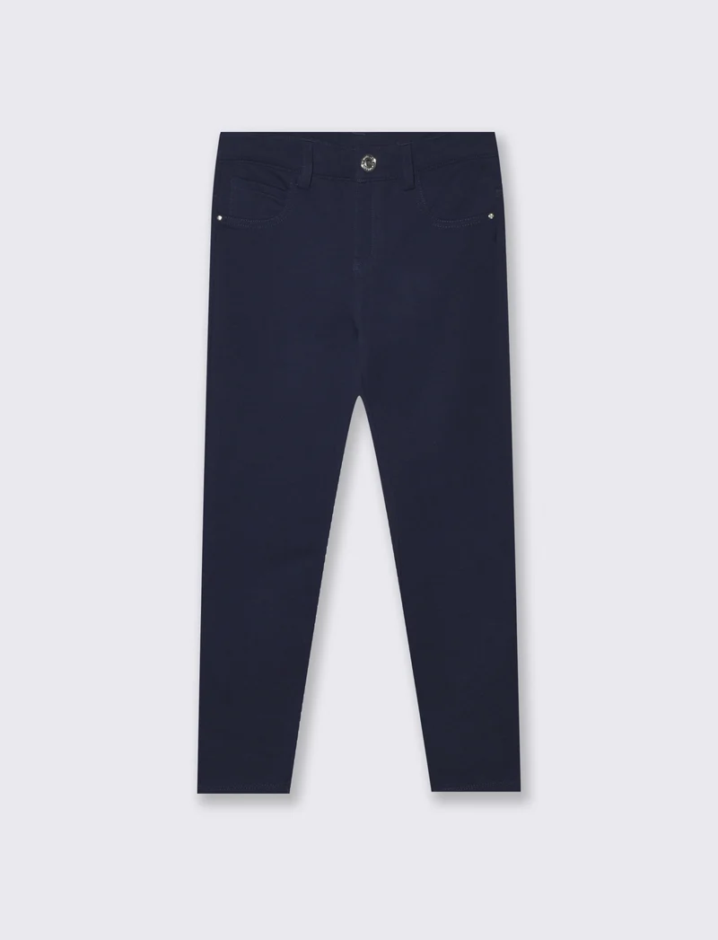 Pantaloni skinny in felpa French Terry - Blu