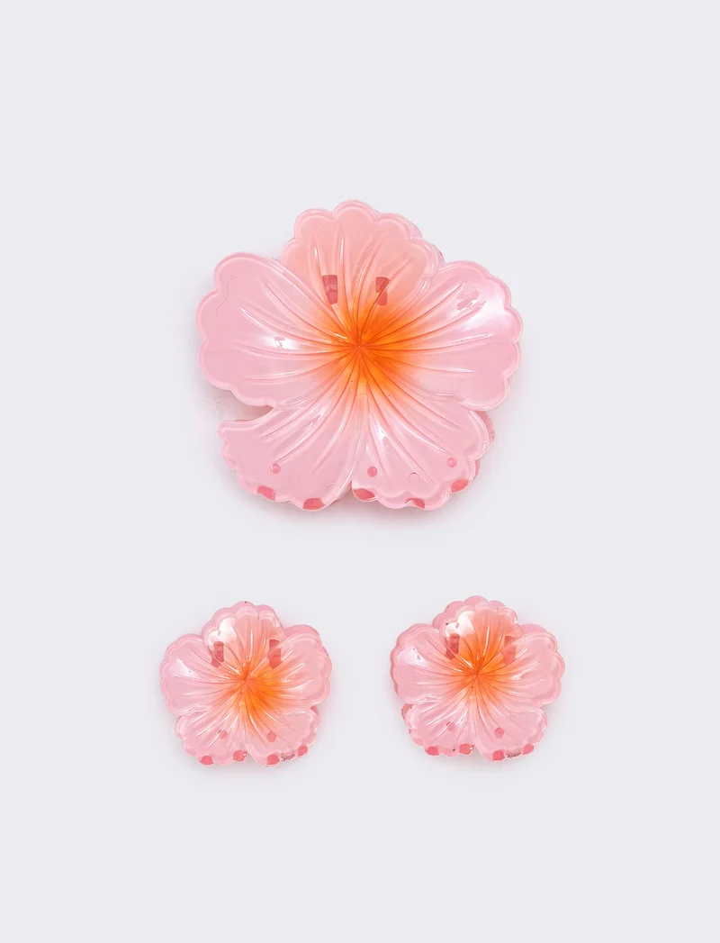 Set di 3 Pinze Ibiscus - Rosa