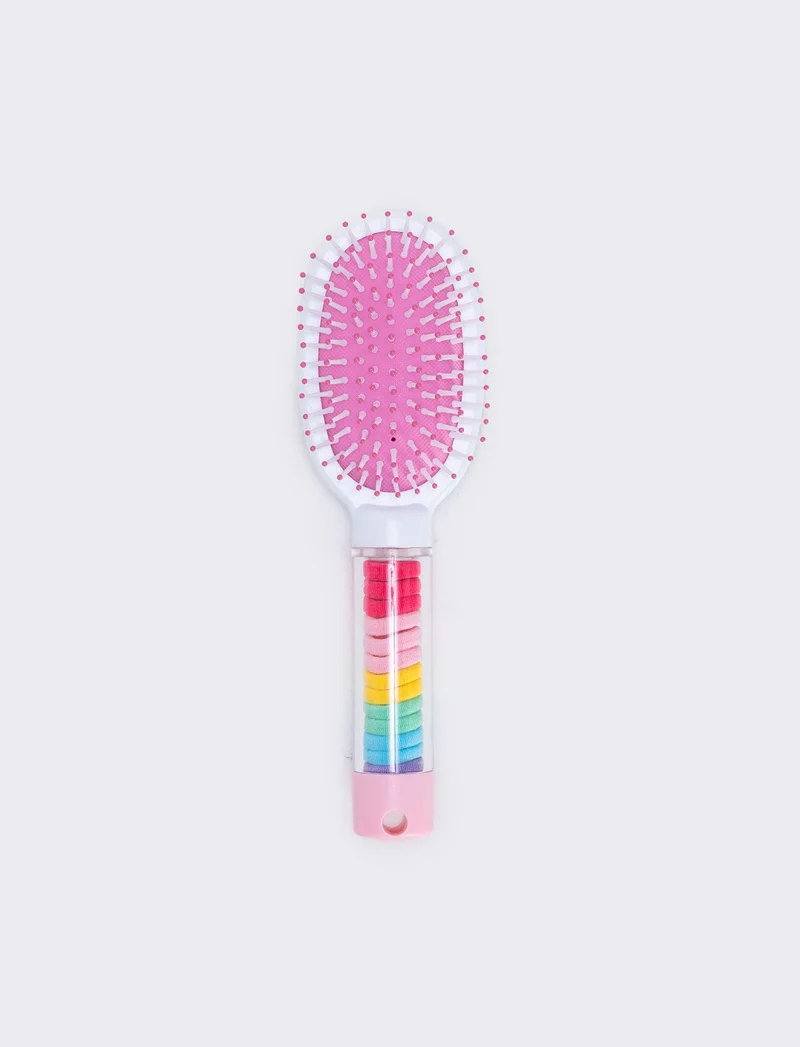 Spazzola con tubo e elastici integrati - Multicolore