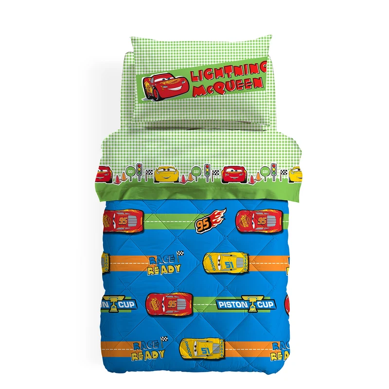 Trapunta in Cotone Cars Piston Cup Cartoons Ragazza