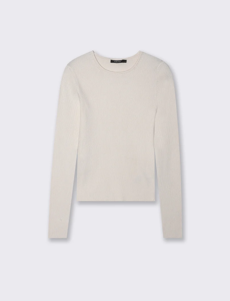 Maglia paricollo - Avorio