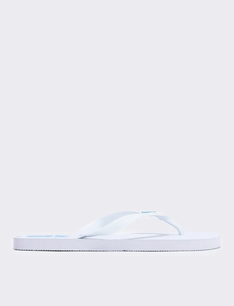 Infradito PVC con applicazioni Dios - Bianco