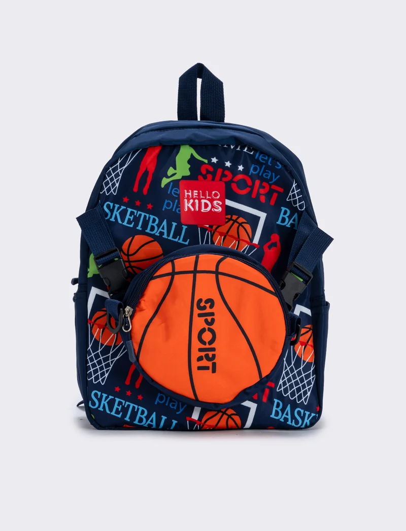 Zainetto nylon porta pranzo football - Blu