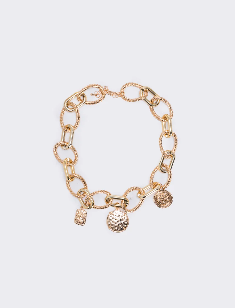 Collana catena con ciondoli femminili - Multicolore