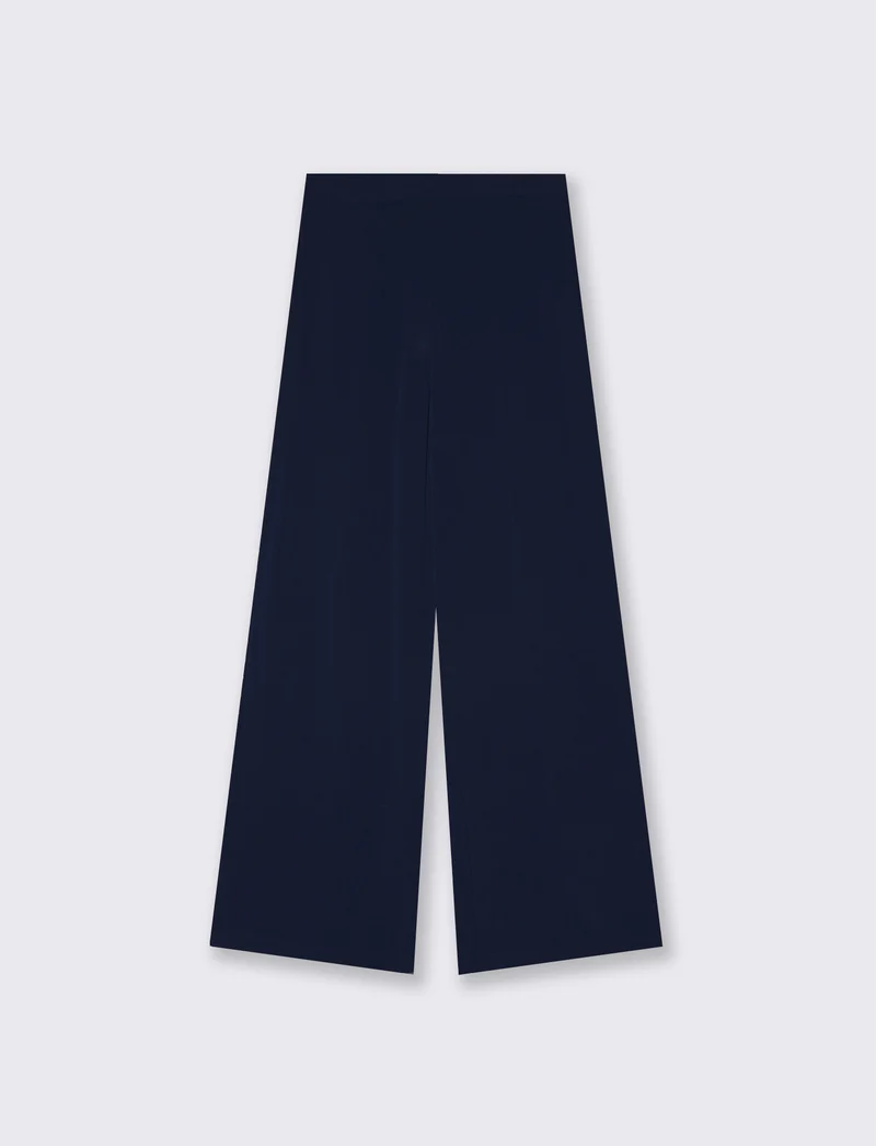 Pantalone con Elastico Dietro - Blu