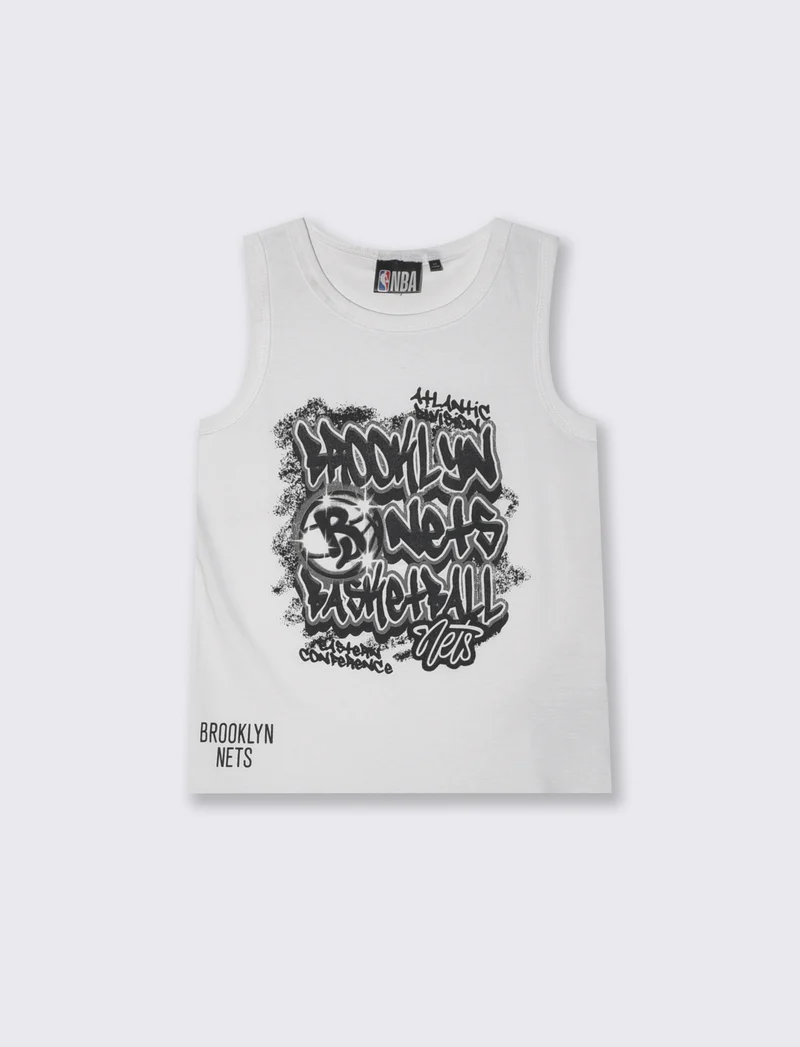 Canotta NBA in cotone trendy e versatile - Bianco