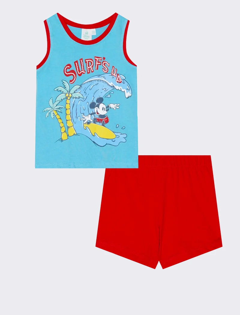 Set due pezzi giromanica Mickey Mouse - Rosso