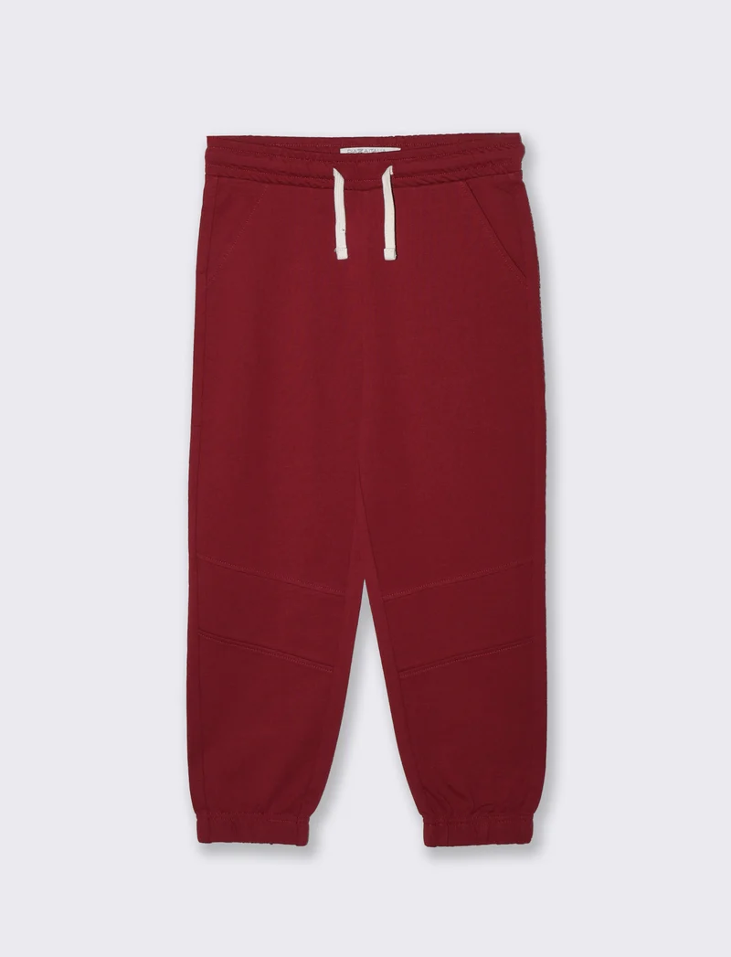 Pantaloni jogger in cotone comodi e pratici - Bordeaux
