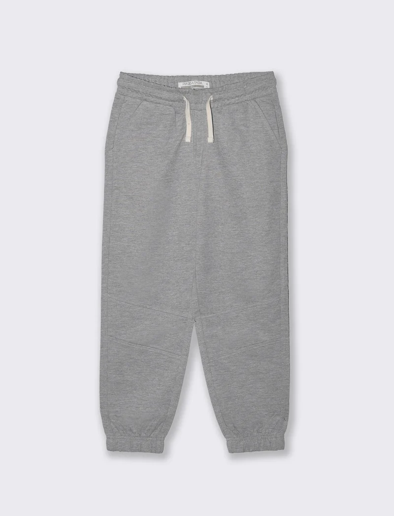 Pantaloni jogger in cotone comodi e pratici - Grigio mel.