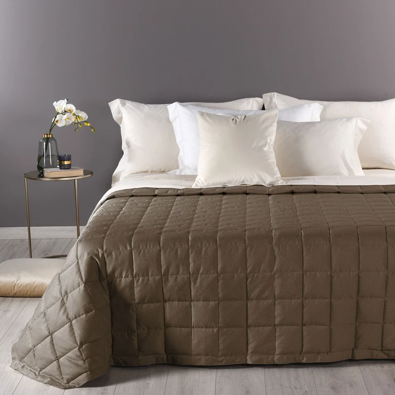 Trapunta in Piuma nido Shabby Chic in Raso Jacquard 100 gr/mq