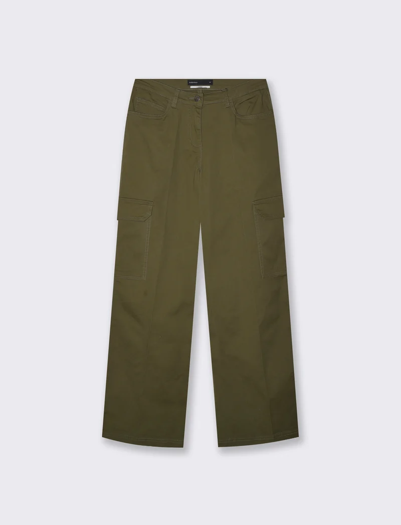 Cargo straight leg high waist con tasche - Ve.milit.
