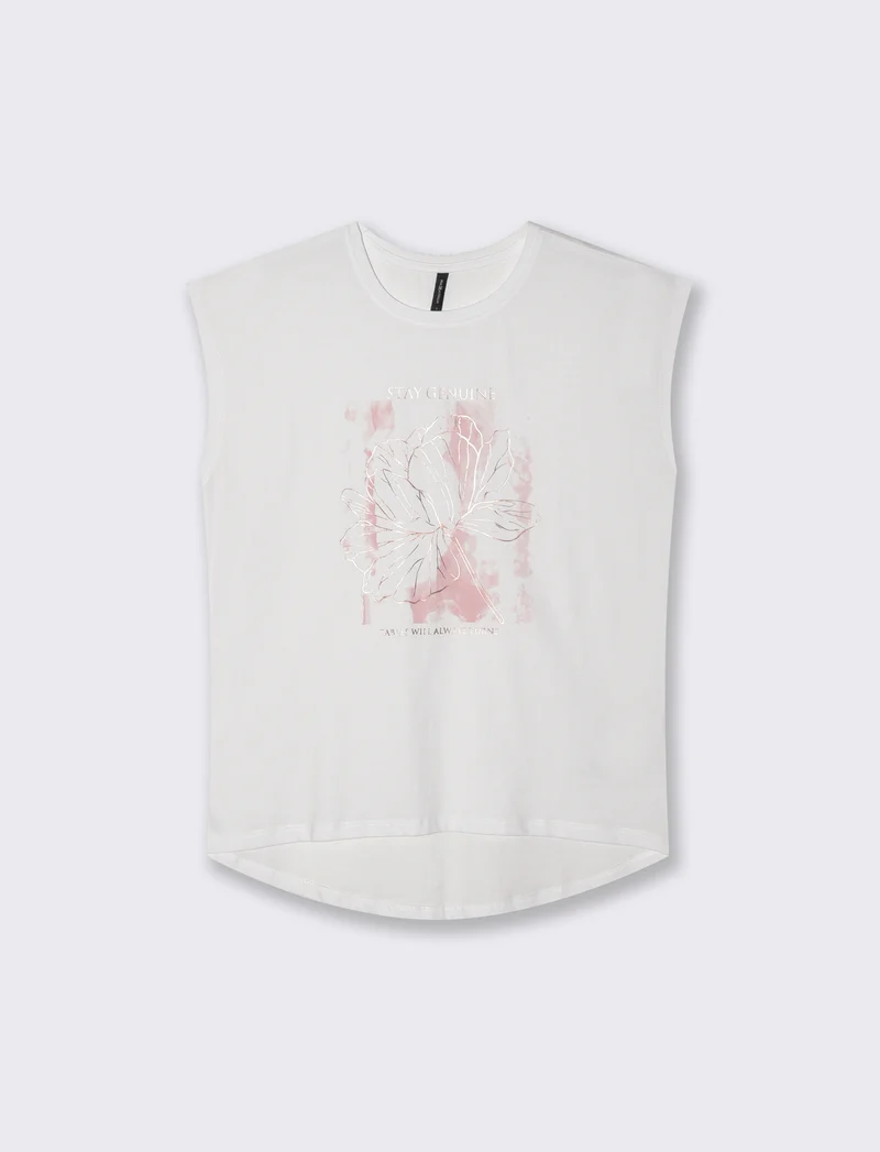 T-shirt manica a T con scollo paricollo - var 2