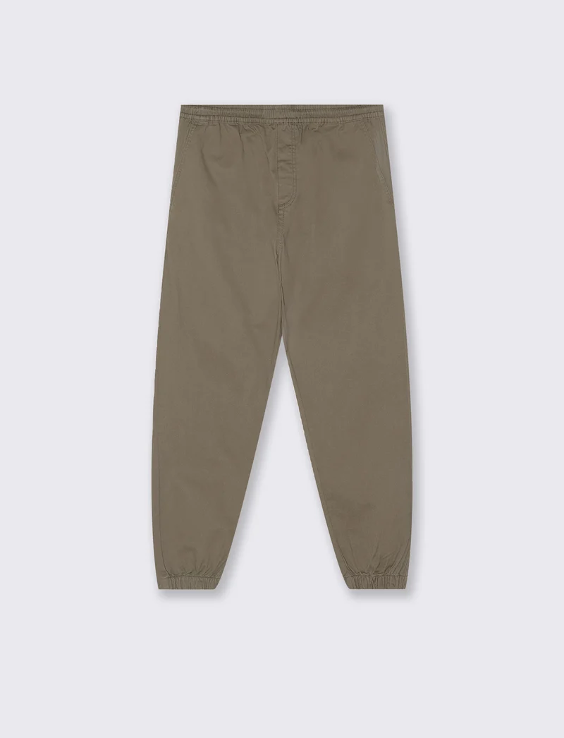 Pantaloni jogger con vita regolabile - Verde kaki