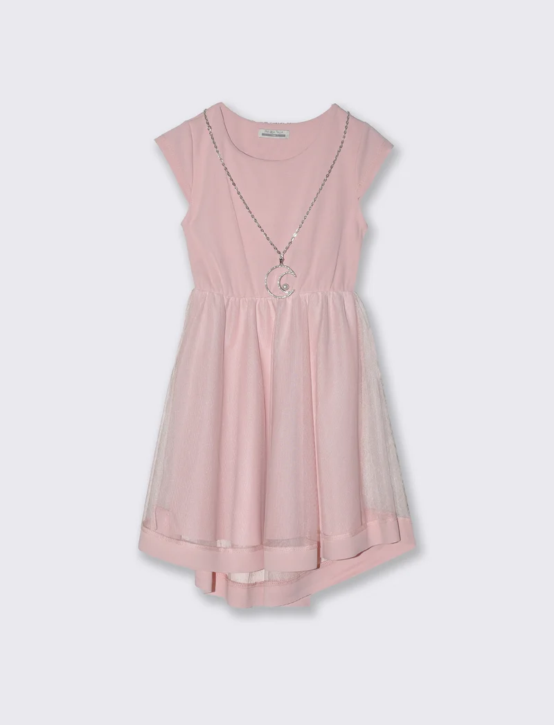Abito elegante da bambina con tulle - Rosa